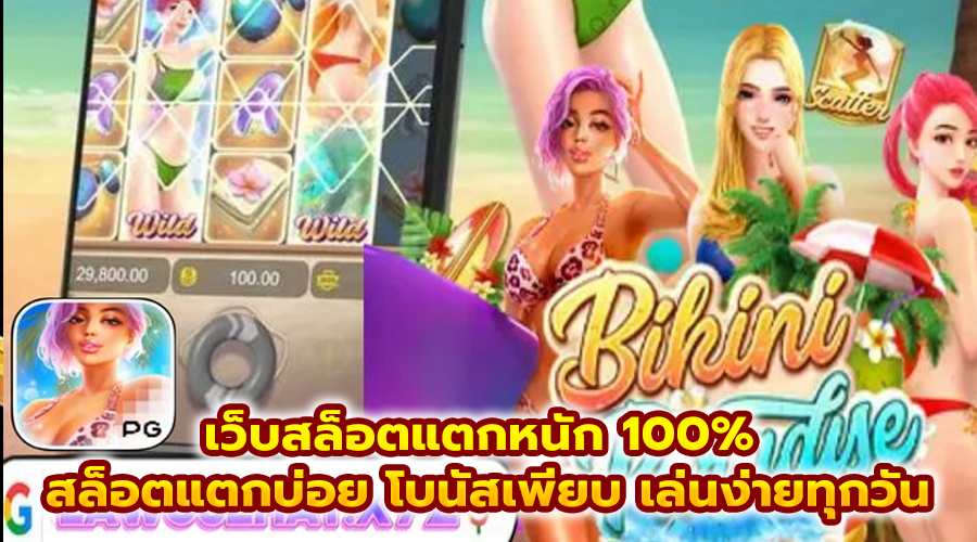 เว็บสล็อตแตกหนัก 100%